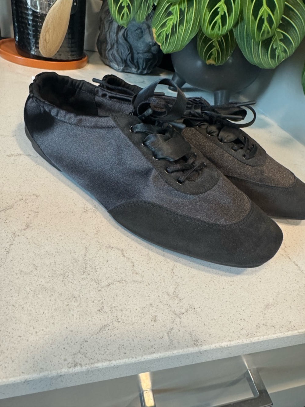 Vivaia Satin Ribbon Sneakers - Black - Picture 5 of 5